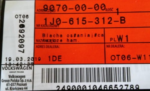 etykieta produktu