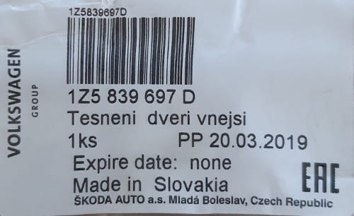etykieta produktu