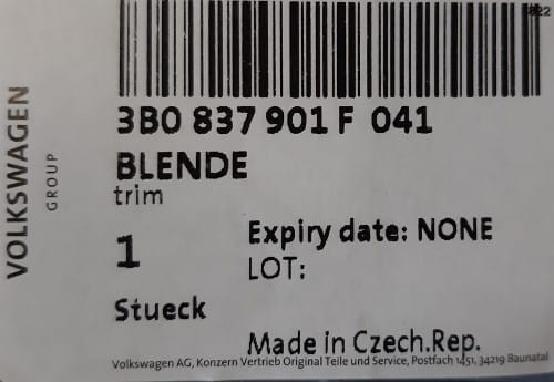 etykieta produktu