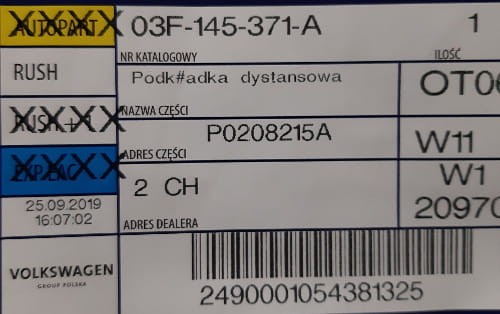 etykieta produktu