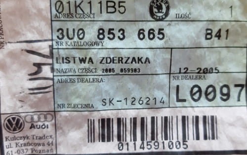 etykieta produktu