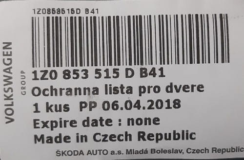 etykieta produktu