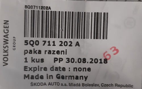 etykieta produktu
