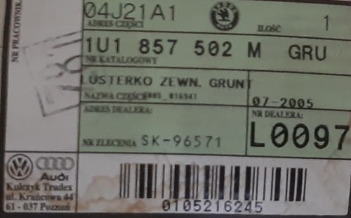 etykieta produktu