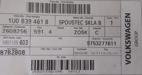 etykieta produktu