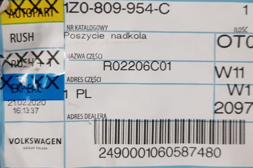 etykieta produktu