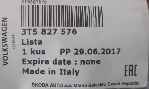 etykieta produktu