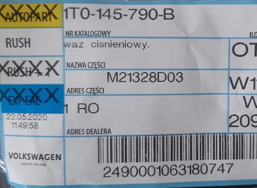 etykieta produktu