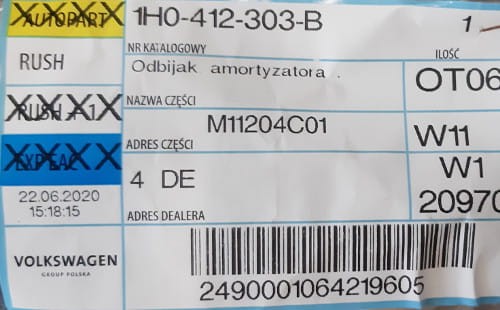 etykieta produktu