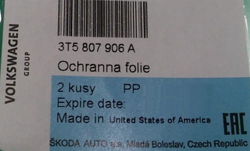 etykieta produktu