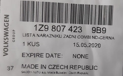 etykieta produktu