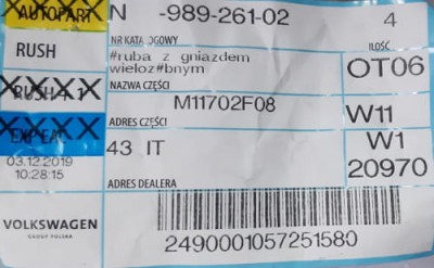 etykieta produktu