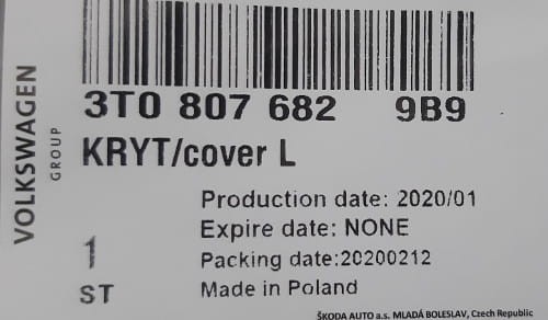 etykieta produktu