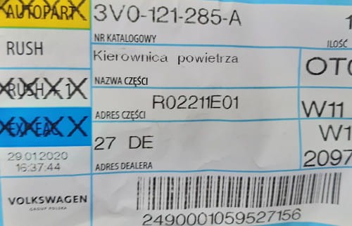 etykieta produktu