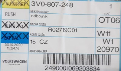 etykieta produktu