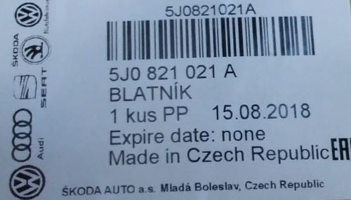 etykieta produktu