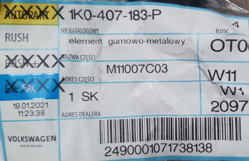 etykieta produktu