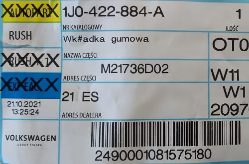 etykieta produktu