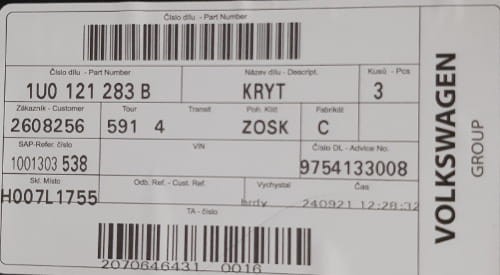 etykieta produktu