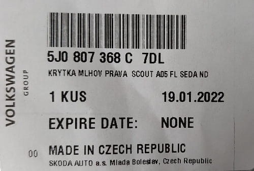 etykieta produktu
