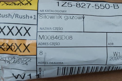 etykieta produktu