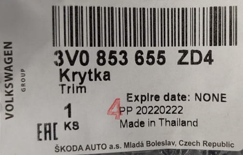 etykieta produktu