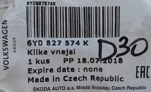 etykieta produktu