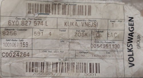 etykieta produktu