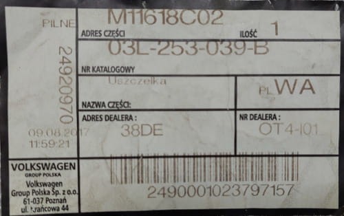 etykieta produktu