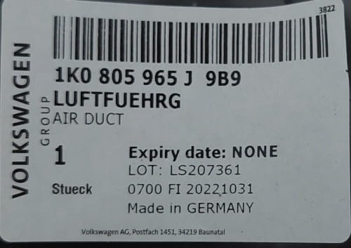 etykieta produktu