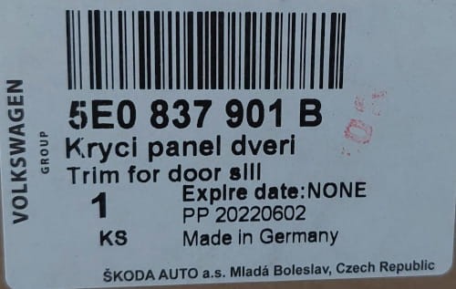 etykieta produktu