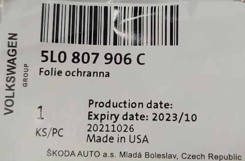 etykieta produktu