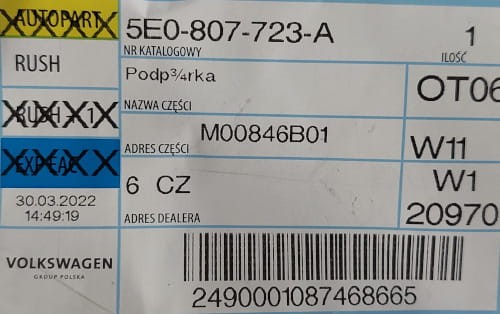 etykieta produktu