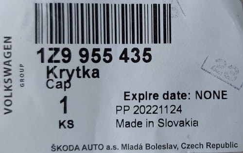 etykieta produktu