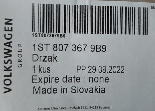 etykieta produktu