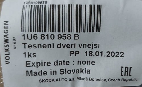 etykieta produktu