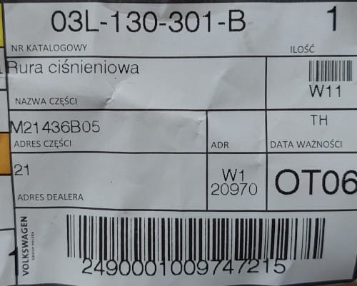 etykieta produktu