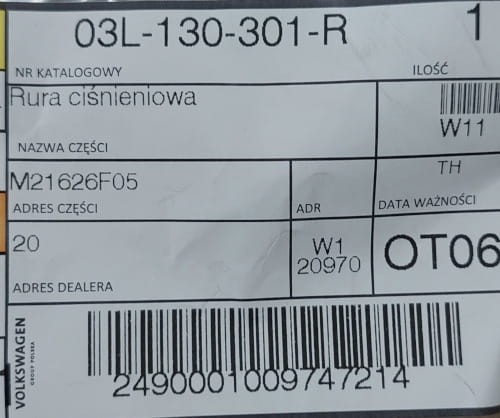 etykieta produktu
