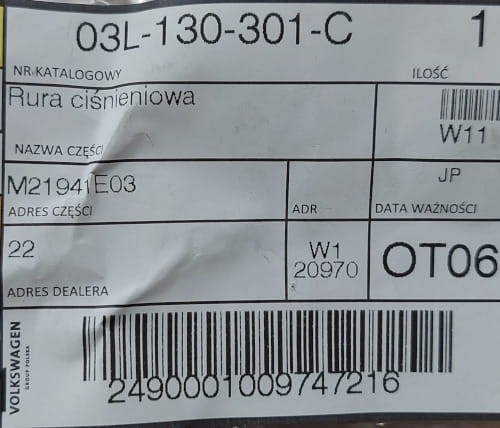 etykieta produktu
