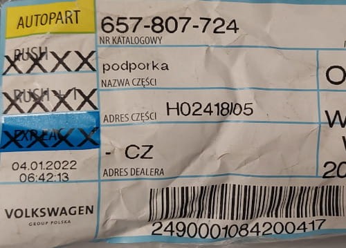 etykieta produktu