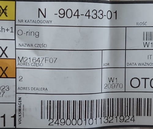 etykieta produktu