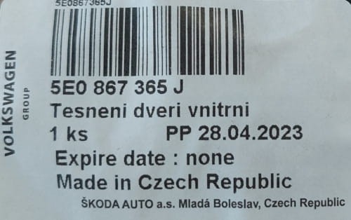 etykieta produktu