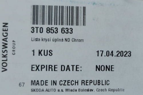 etykieta produktu