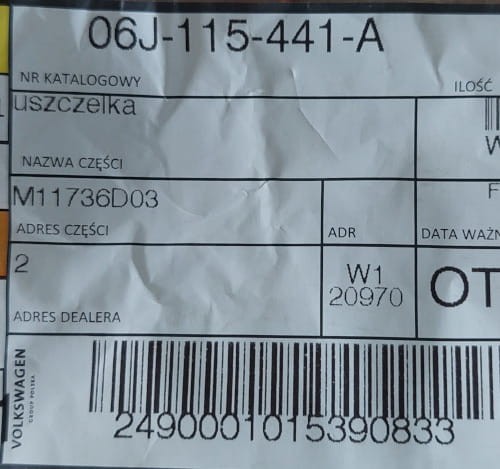 etykieta produktu