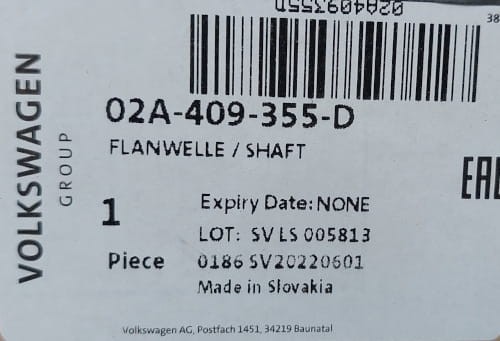etykieta produktu