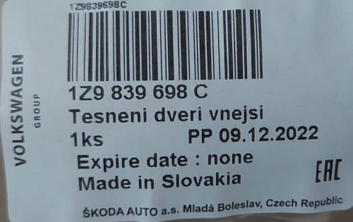 etykieta produktu