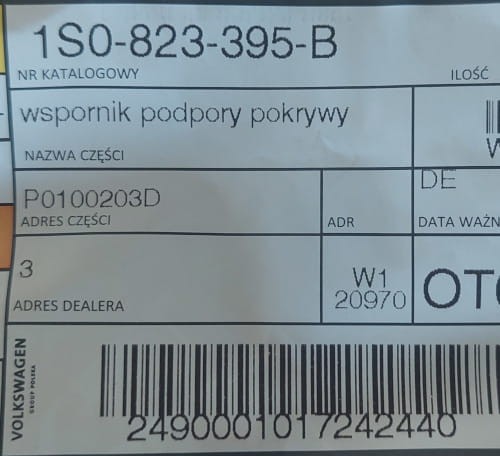 etykieta produktu
