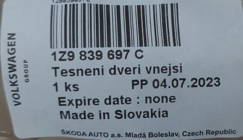 etykieta produktu