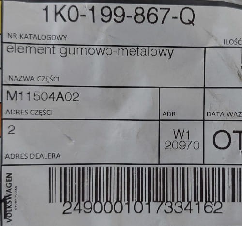 etykieta produktu
