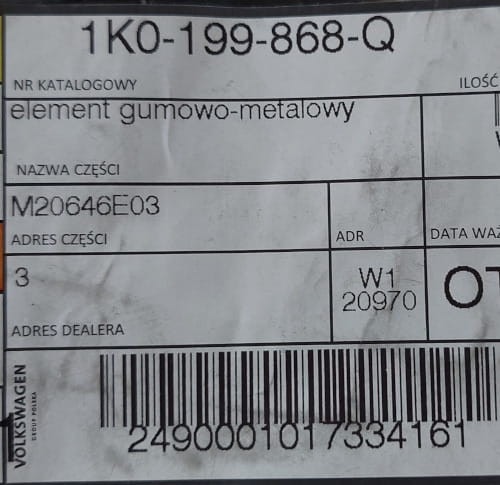 etykieta produktu